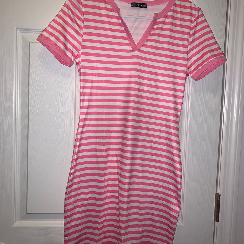 SHEIN striped bodycon dress
